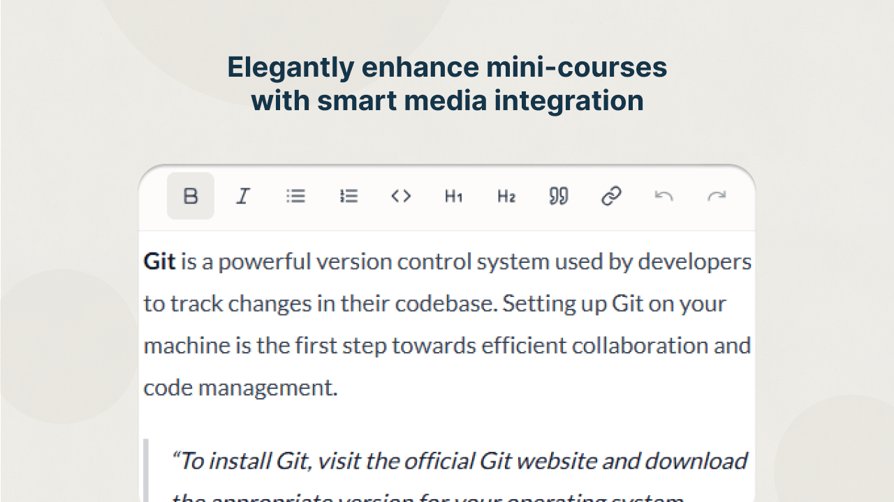 Learner experience browsing course modules